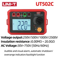 【พร้อมส่ง】UNI-T Ut501a UT502A 100V-2500V เครื่องวัดความต้านทานดิน ช่วงอัตโนมัติ 5GΩ~25GΩ โอห์ม 1000V