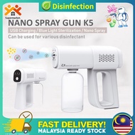 Spray Gun Handheld Wireless Blue Ray  Rechargeable Disinfection Sprayer Nano Atomizer Fogging Spray Gun