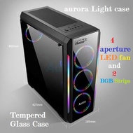 ATX CASE (NP) ITSONAS AURORA LIGHT RGB BLACK