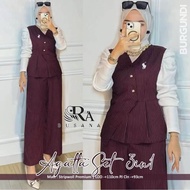 AGATTA SET 3IN1 BUGATI 3IN1 MIX VEST KOREA SUIT/ 3 Piece Set Women Korean 2 Piece Set Women Korean S