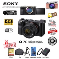Sony A7C with fe 28-60mm F4-5.6 Kit Lens + Sony Optional BC-QZ1 Charger with Extra Battery  ( 1 Year