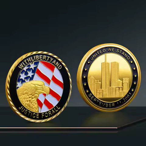 US 911 Challenge Coin Medal Twin Towers New York World Trade Center Military Commemorative Coin