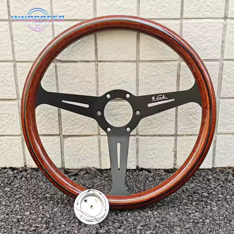 14inch 358mm JDM Universal Racing Sports Classic Wood Steering Wheel Car Accessories