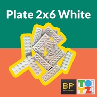 Lego Plate 2x6 White Parts 379501 2 x 6