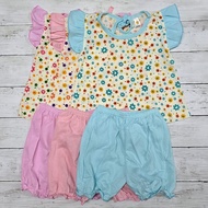 6pcs✨🌹🎠3 Set Baby Girl Clothing Baju Bayi Perempuan 6m+-18m+ 3 Pasang baby - JK Kids Mykids Fiffy Pu