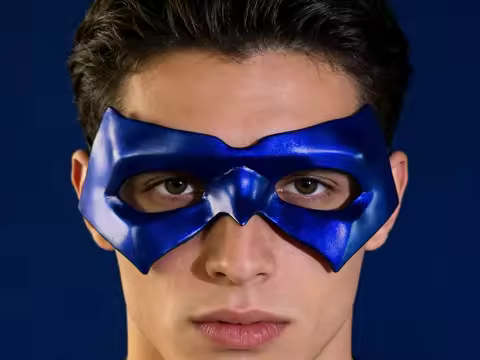 Masquerade Nightwing Mask for Men Women Soft PVC Eye Mask for Party Fancy Dress Superhero Cosplay An