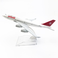 Model 16cm Swiss Airlines + Display Stand