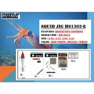 Sotelo Luminous Squid Jig 2.5 1303(Candat Rocket, Canda Mayat, Candat Sotong)