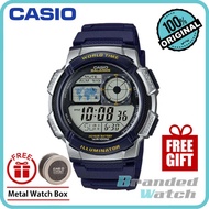 Casio AE-1000W-2AVDF Mens Digital World Time Resin Watch AE-1000W-2AV