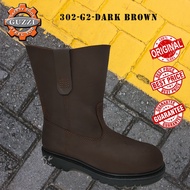 GUZZI SAFETY BOOT / HEAVY DUTY SAFETY BOOT / KASUT KERJA SAFETY BOOT 2058 302-G2 - DARK BROWN