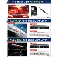 Toyota vellfire alphard AGH30 socket flashing brake light lamp rear roof top spoiler lip cover bodyk