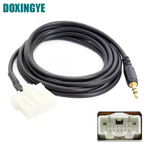 DOXINGYE Car 3.5mm AUX-IN Audio Cable Radio Digital CD Changer Adapter AUX MP3 CD Sound Quality for 