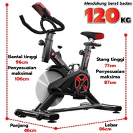 HTD Sport Spin Bike Sepeda Statis Fitness Cardio Alat Olahraga