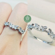 THOXJEWEL 🇲🇾 #97 WHITE TOPAZ Natural Stone s925 Silver Plated Adjustable Ring 💍