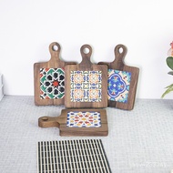 Hot Pot Mat Hot Bowl Walnut Separator Heat Insulation Tile Mat Household Cup Handle Mat Casserole Ma