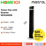 Mistral Tower Fan With Remote Control 40cm 45W MFD4000R