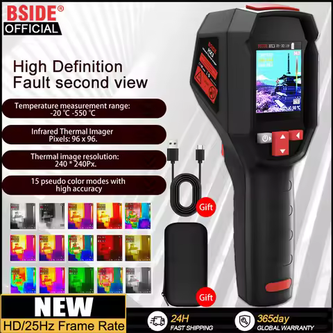 BSIDE Handheld Thermal Imaging Camera Industrial HX3 -20-550C HD Resolution PCB Pipe Inspection Fire