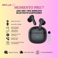 Momento Pro 7 BT True Wireless Earbuds | Quad-Mic ENC | ANC | 20 H Playtime | Bluetooth V6.0 | Deep 