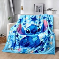 3D Cute cartoon Lilo&Stitch printed blankets Picnic blanket Warm Flannel blankets bed linings blanke