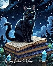 Moonlight & Whiskers: Witchy Black Cat Notebook for Spells, Journaling & Nighttime Reflections | 8"x
