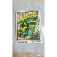 9ct cross-stitch painting with 4 threads