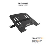 ERGONOZ LAPTOP HOLDER Ver.2 สามารถแปลงเป็น แท่นวางโน๊ตบุ๊ค ขาตั้งโน๊ตบุ๊ค (EGN-ACC01V2) (จำเป็นต้องมีแขนจับจอก่อน)