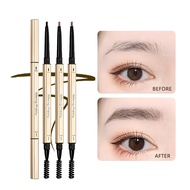 Double Headed Triangular Machetes Extremely Small Gold Chopsticks Eyebrow Pens Waterproof Sweat Resi