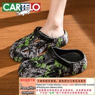 Get 6% coupon+gift】Cartelo Crocodile（CARTELO）Hole Shoes Sandals Baby Boy and Girl Summer Thick Botto