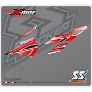 X-RIDE MOTORCYCLE STRIPING STICKER Design 01