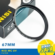 NISI 67mm MC UV Filter ที่กรองรังสียูวีโซด์ขนาดบางเป็นพิเศษ Professional MC ตัวกรองยูวีด้านคู่ 12 กา