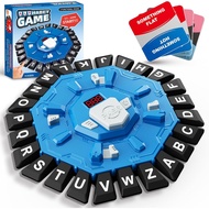 Resflycheng Word Game Family Board Game with Digital Display Timer and 2 Categories Modes Fun Fast-P