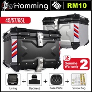 【1 YEAR WARRANTY】TANKER ALUMINIUM TOP BOX 65/57/45L LIMITED FULL LEATHER INNER FREE REFLECTOR TAPAK 