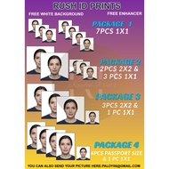 RUSH ID PRINTS 1x1 2x2 PASSPORT ID Picture Photo | photo print develop