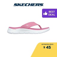 Skechers Women On-The-GO GOwalk Flex Splendor Sandals - 141404-PNK Contoured Goga Mat Footbed, Ultra Go SK7621
