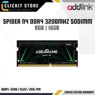ADDLINK SPIDER N4 SO-DIMM DDR4 3200MHZ Memory - 8GB / 16GB
