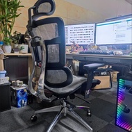 Beixiju-QishiZYAluminum Alloy Back Ergonomic Chair Computer Office Chair E-Sports Smart Boss Double Back Waist Support Comfortable