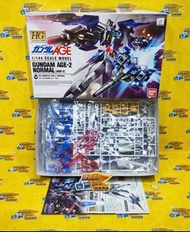 260418-49** 中古部分已砌 萬代 HGAGE 1/144 高達AGE 高達AGE-2 標準型 SECOND HAND SOME PARTS ASSEMBLED BANDAI HG 1/144