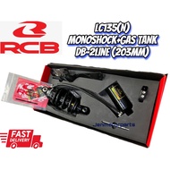 RCB LC135N MONOSHOCK+GAS DB-2LINE 203MM ABSOUBER GANTUNG BELAKANG RCB RACING BOY