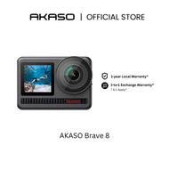 AKASO Brave 8 - Action Camera | 4K60fps Video | 48MP Image | 8K Time Lapse | 16x Slo-Mo | AI Face Me