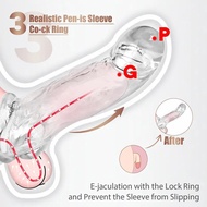 New Penis Transparent Sleeve Male Desensitizing Sexy Toys Dildos Sleeve Adult Products Adult Toys