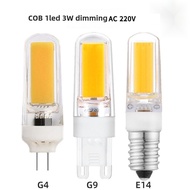 [220V] E14 G4 G9 LED Lamp Bead 3W Dimmable COB Bulb
