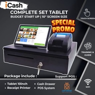 Mesin Cashier POS System Tablet Printer Cash Drawer E Invoice LHDN