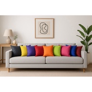 Plain Throw Pillow Case Geena Fabric 16x16 and 18x18 Inches Cushion Cover Pillow Case