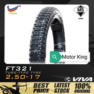 Viva Tyre FT 321 Tayar Bunga Dadu 250 × 17 Tube Type Jenis Tiub Off Road Bunga Kasar Petak Kebun 250