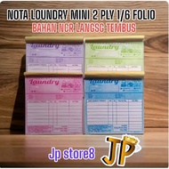 Mini Laundry Note 1/ 6 folio 2 ply & 1 ply