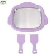 CAUSI Ice Cream Maker, 304 Stainless Steel Instant Rolled Cream Maker, Mini Freezer Kit with 2 Spatu