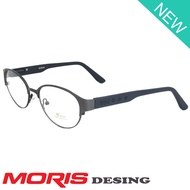 Moris แว่นตา รุ่น 3193 กรอบเต็ม Cateye ทรงตาแมว ขาสปริง วัสดุ สแตนเลส สตีล (สำหรับตัดเลนส์) กรอบแว่น