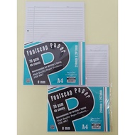 A4 Ready Stock 70gsm Striped Paper 48 Sheets /A4 Foolscap Paper 8mm 70gsm 48 Sheets