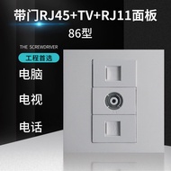 86 Type 3-Bit Computer Network j+Closed Route TV TV+Network Computer Free Super Five Type Wall Socke