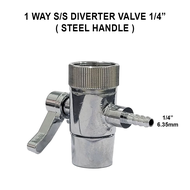 1 Way Diverter Valve 1/4" 3/8" (Without Nut) For Water Dispenser Water Filter Accessories